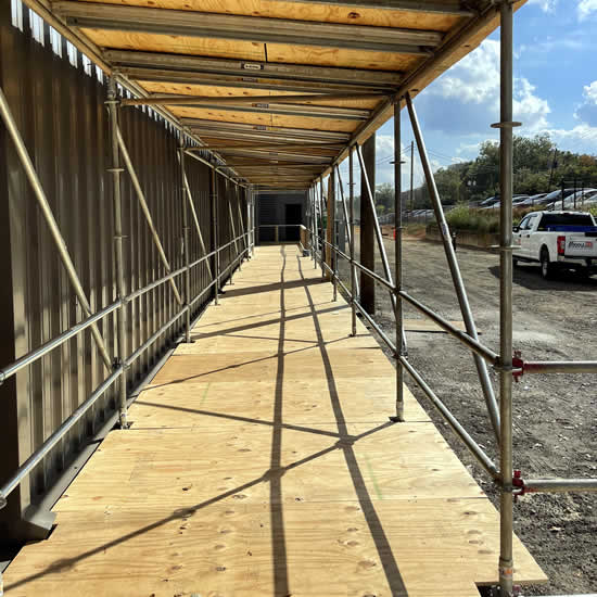 Sidewalk Canopy / Pedestrian Systems Rental Services in Gulf Coast